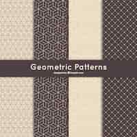 Free vector geometric pattern collection