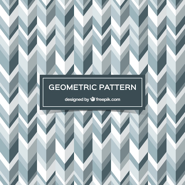 Free vector geometric pattern in flat design in gray and white color