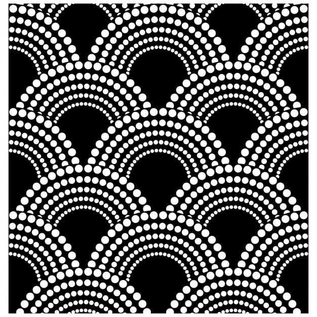 Geometric pattern with pearls