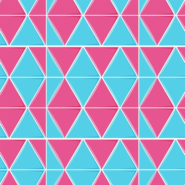 Geometric Pink and Blue Pattern