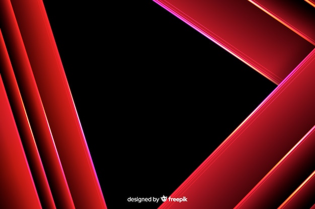 Free Vector geometric red lights background