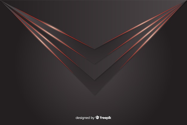 Geometric red lights on gray background