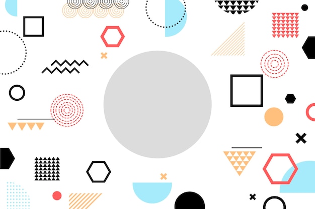 Geometric shapes background