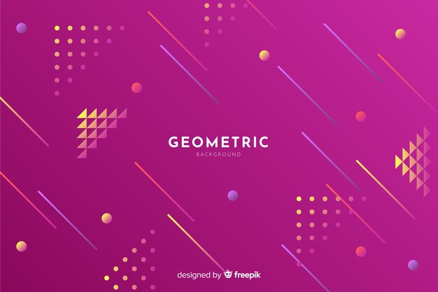 Geometric shapes background