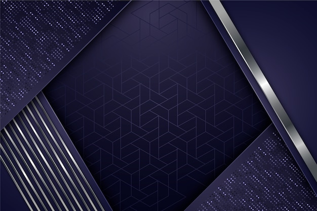 Geometric shapes screensaver realistic design