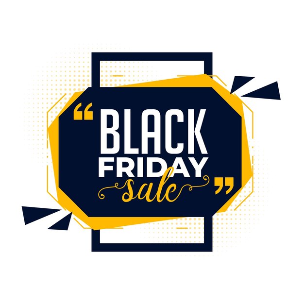 Geometric style black friday sale background