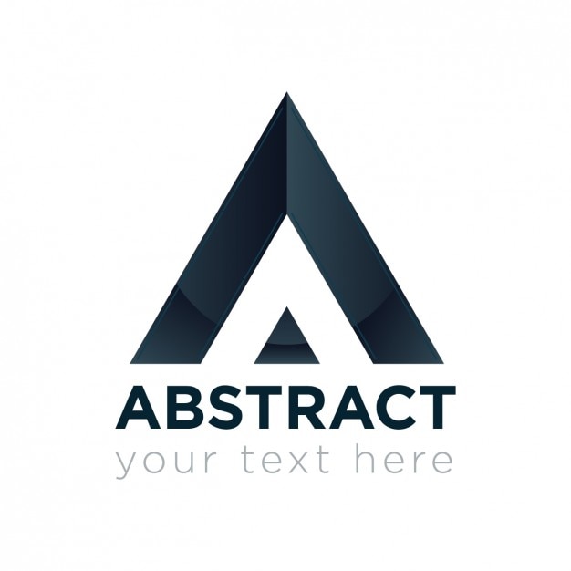 Free vector geometric triangle logo