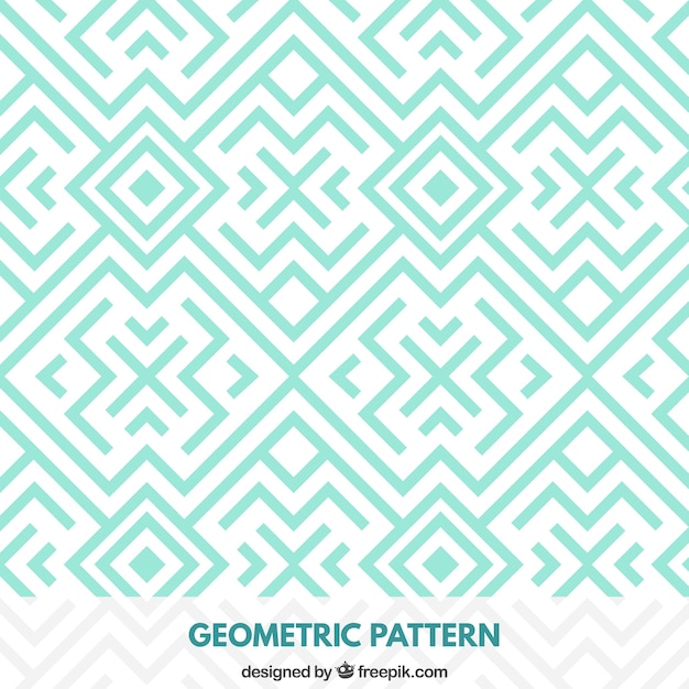 Geometric turquoise pattern