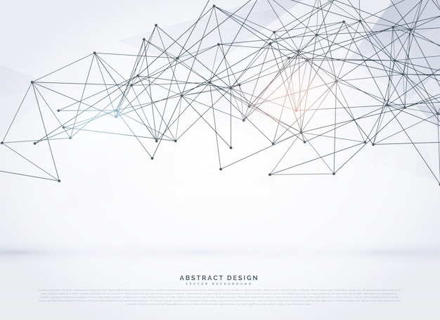 Free vector geometric wireframe background