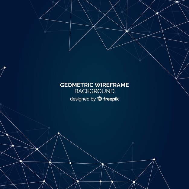 Geometric wireframe background