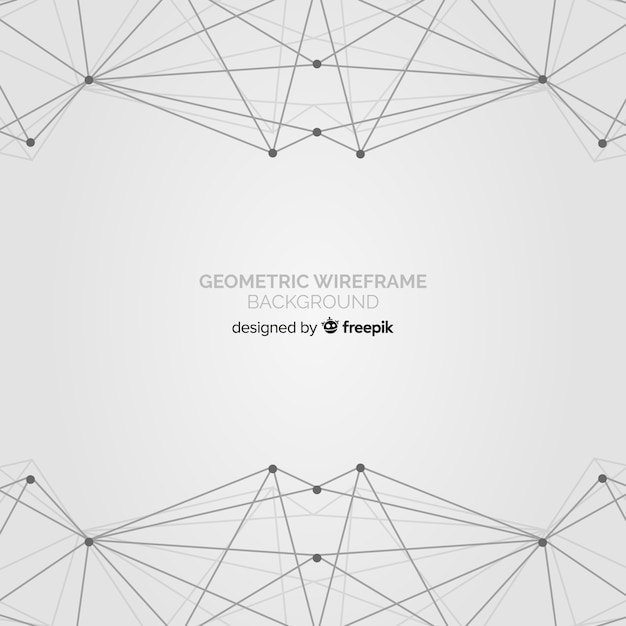 Geometric wireframe background