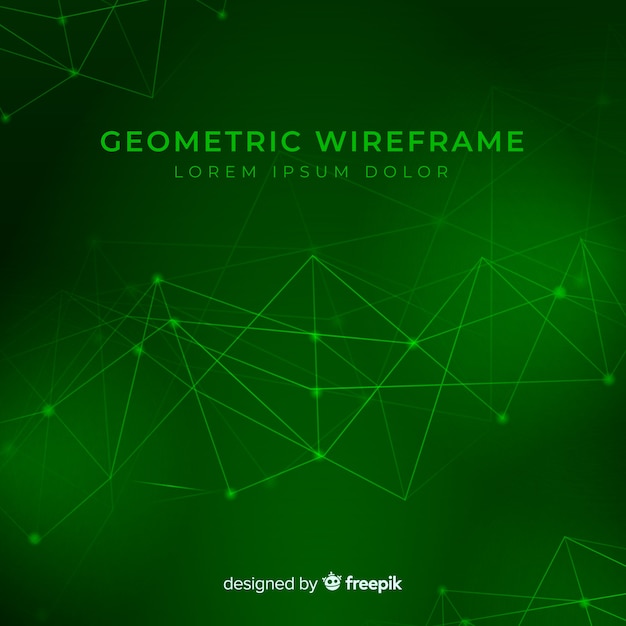 Geometric wireframe background