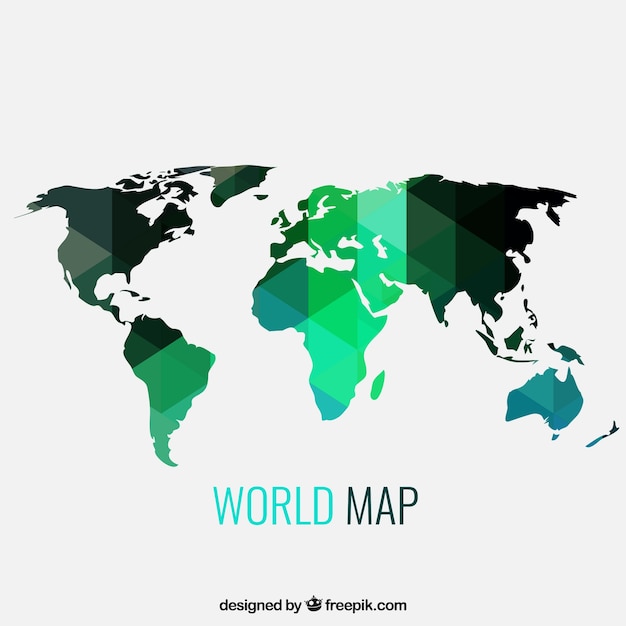 Geometric world map