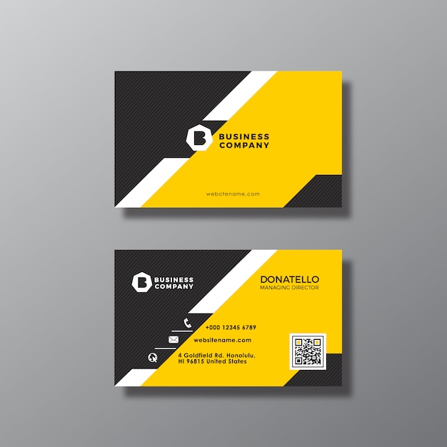 Geometrical business card design