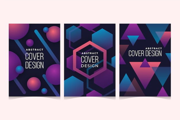 Geometrical gradient shapes covers