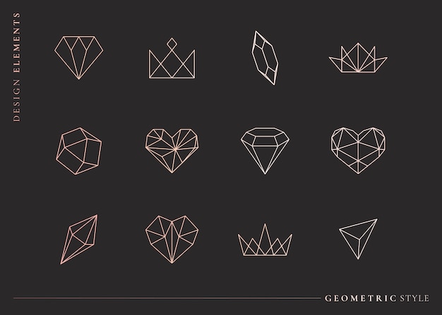 Free Vector geometrical shapes set