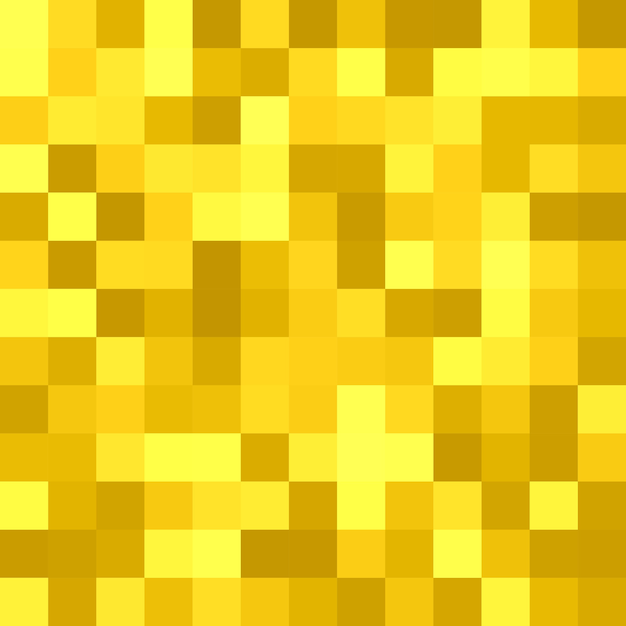 Geometrical square tiled background - vector graphic design from squares in golden tones