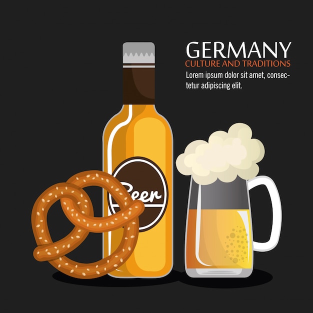 Free Vector german culture design 