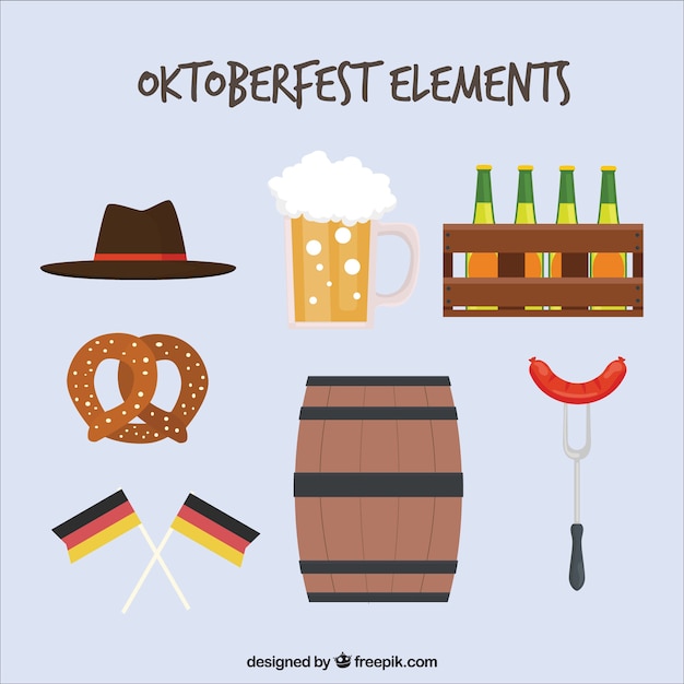 German elements for oktoberfest party