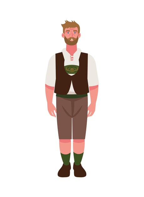 germany man with lederhosen