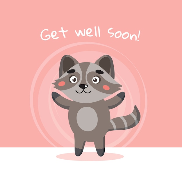 Free Vector get well soon concept