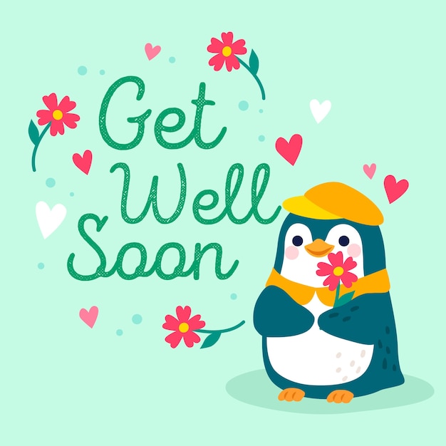 Get well soon positive message