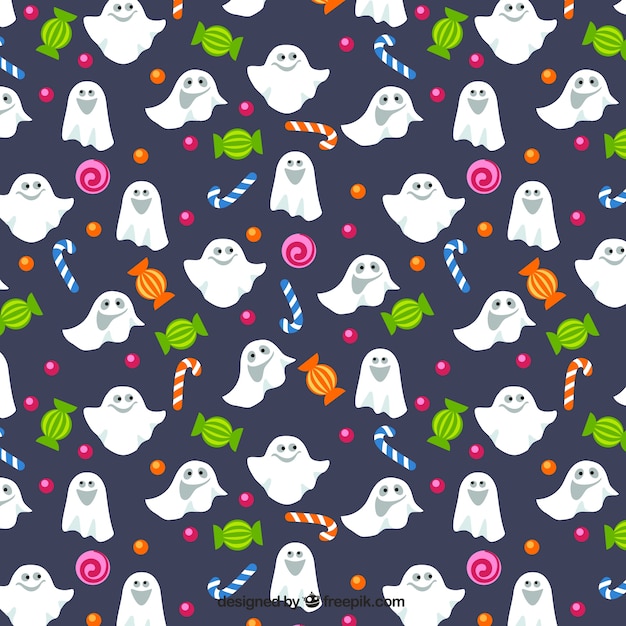 Free vector ghosts and candy pattern