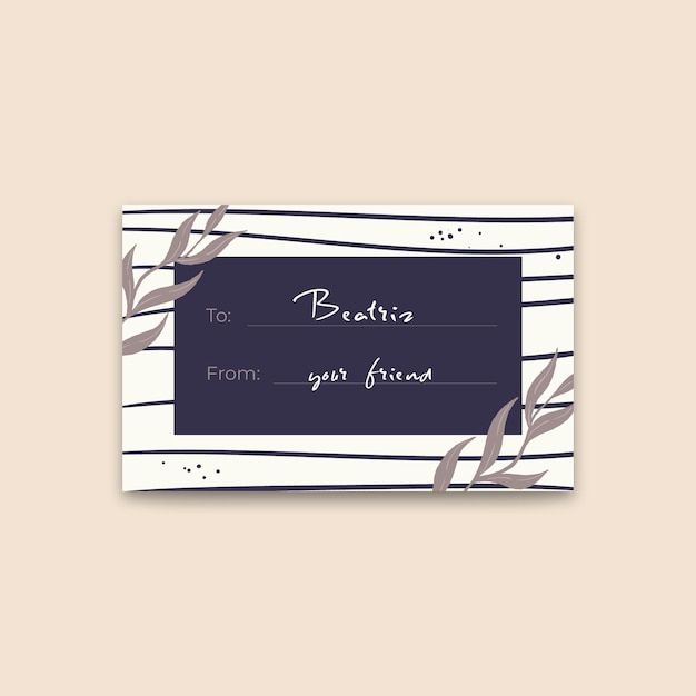 Free vector gift label concept