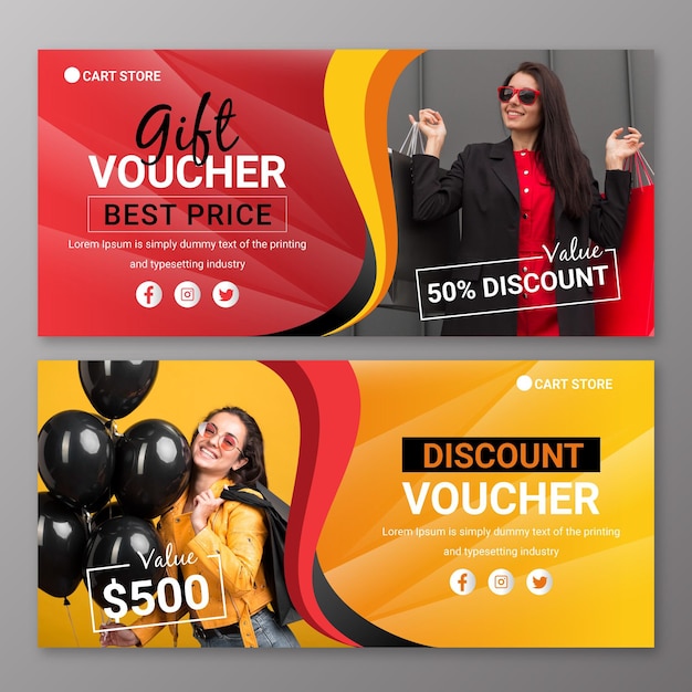 Gift voucher template