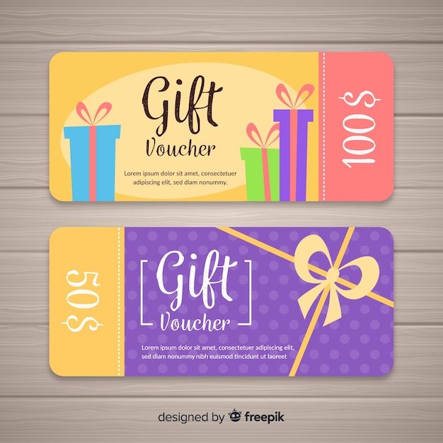 Free Vector gift voucher