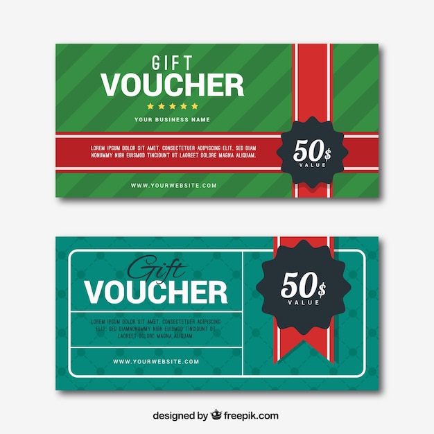 Gift vouchers pack