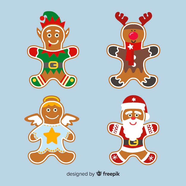 Gingerbread cookies in fancy dresses