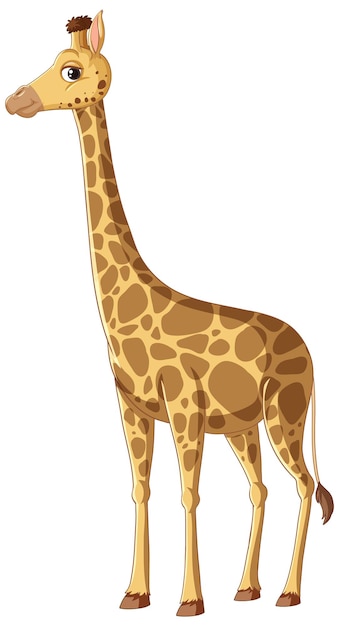 Free vector giraffe cartoon character fun and playful illustration