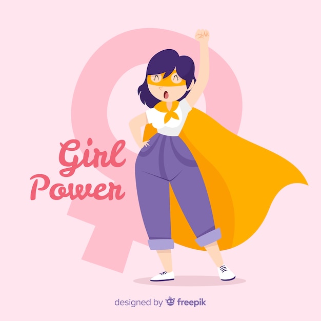 Girl power background