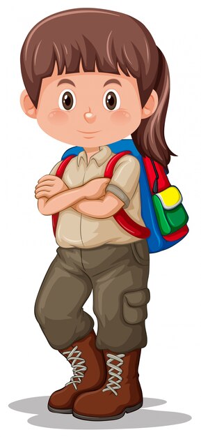 A girl scout character