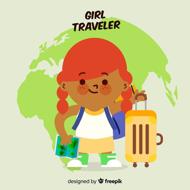 Girl traveler