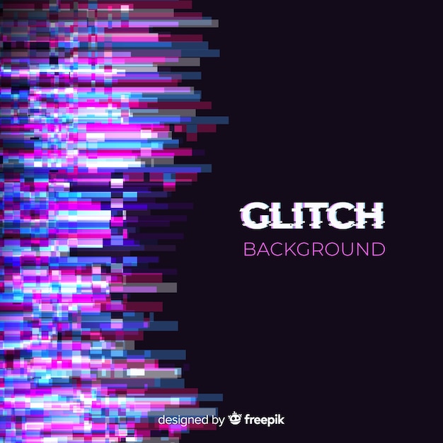 Free Vector glitch background