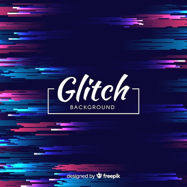 Free Vector glitch background