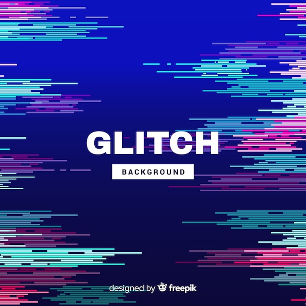 Free Vector glitch background