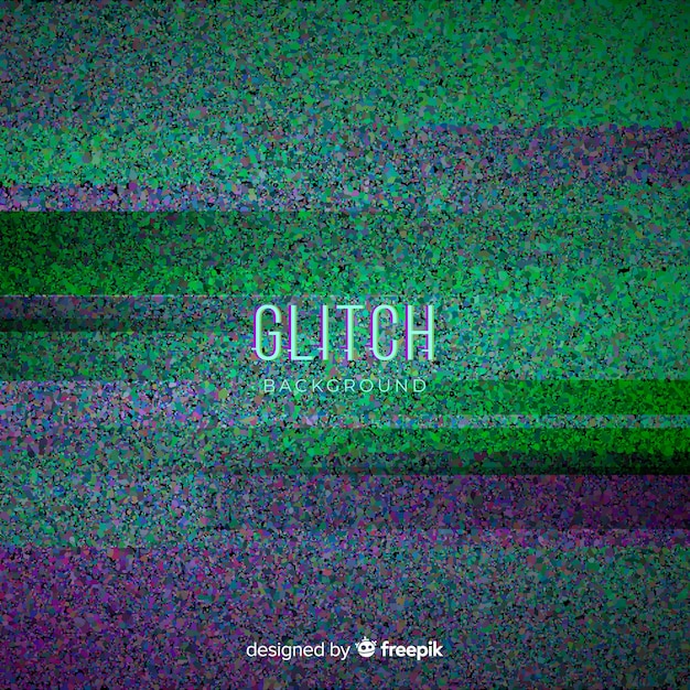 Free Vector glitch background