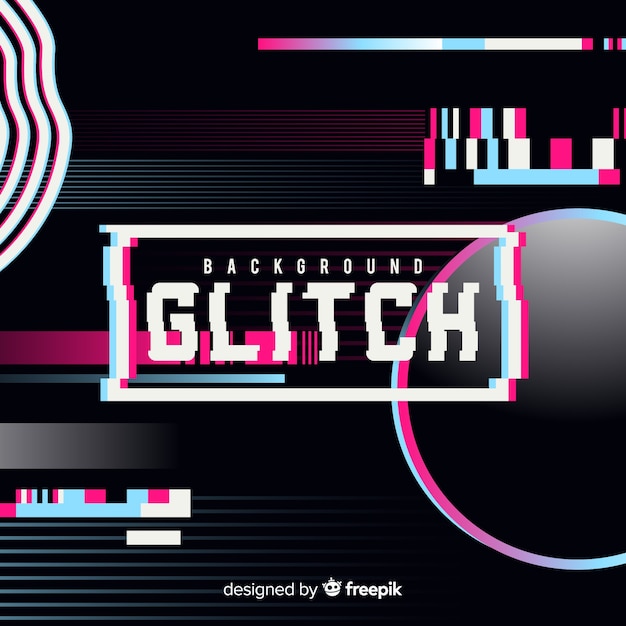 Free Vector glitch background