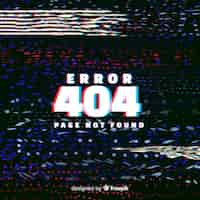 Free vector glitch error 404 page background