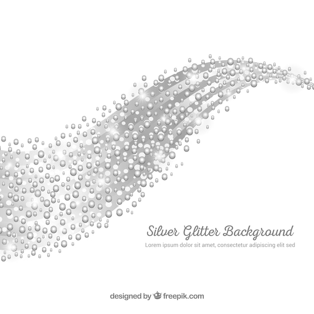 Glitter background in silver color