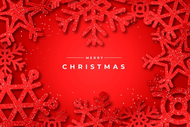 Glitter effect on chirstmas wallpaper