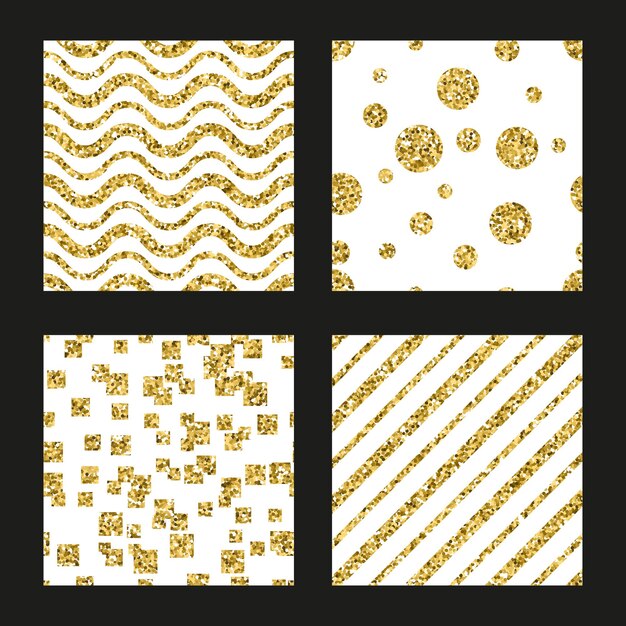 Glitter patterns set