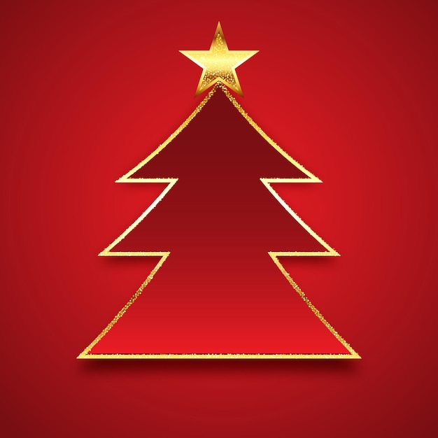 Glittery Christmas tree background