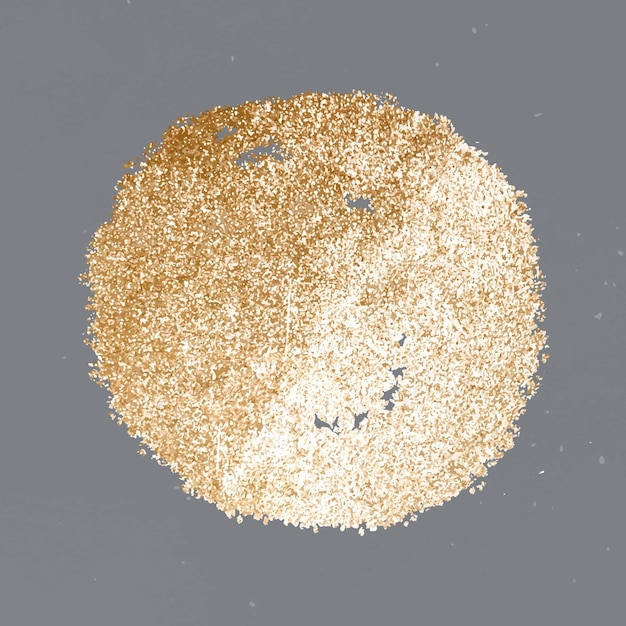 Free Vector glittery gold full moon  icon