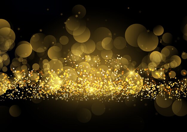 Glittery gold sparkle background 