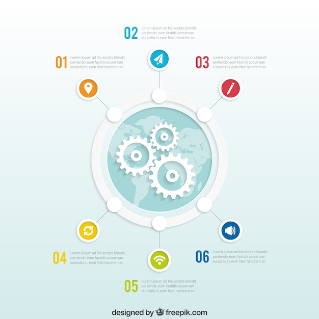 Global business infographic