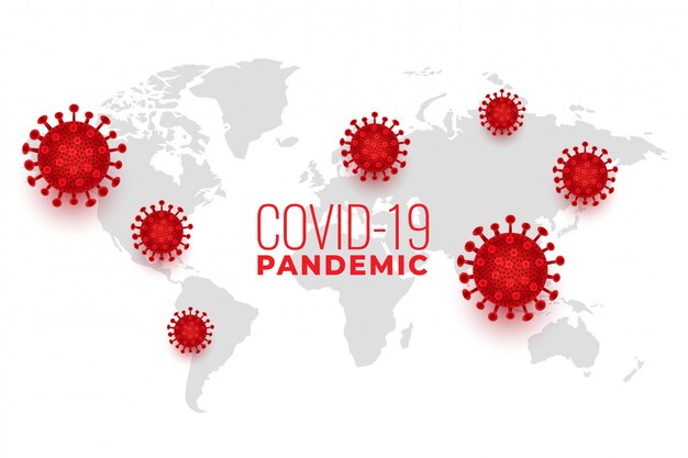 Global covid19 coronavirus spread pandemic infection background